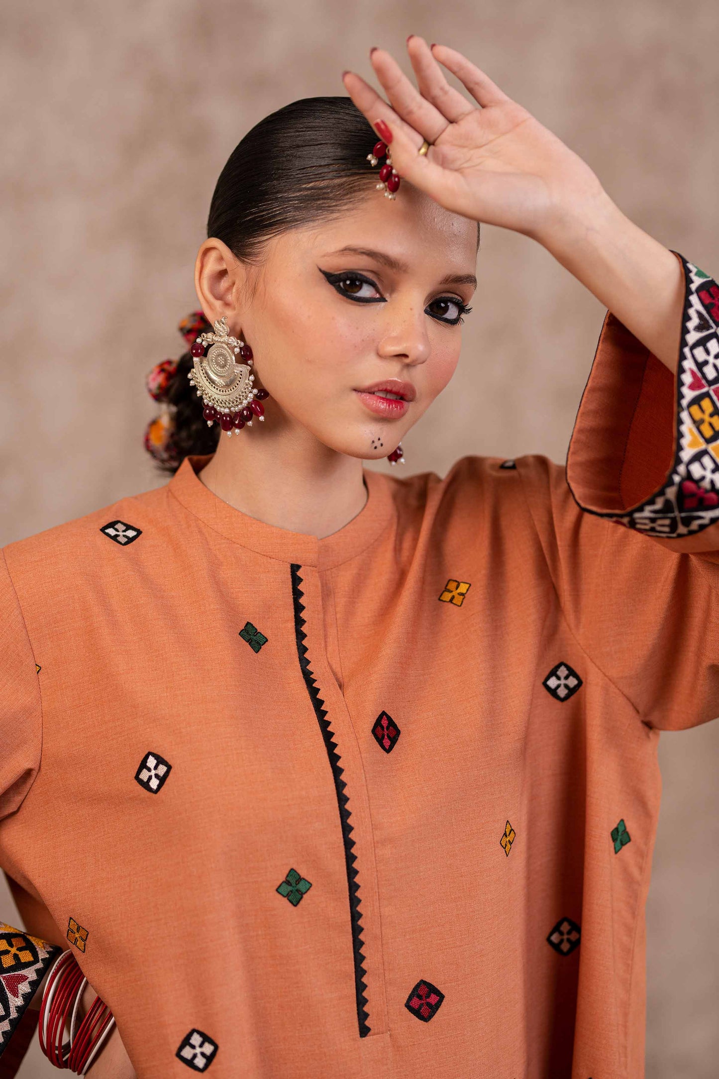 Nishat Linen - 2 Piece - Embroidered Suit - PW23-48