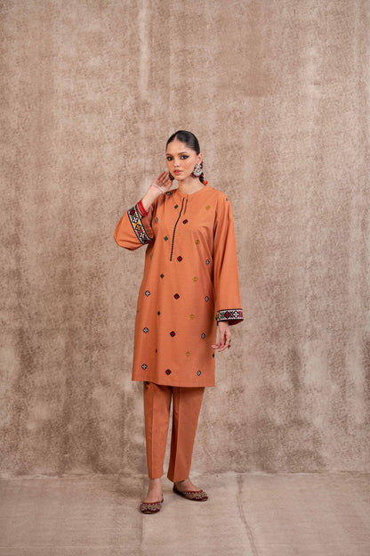 Nishat Linen - 2 Piece - Embroidered Suit - PW23-48