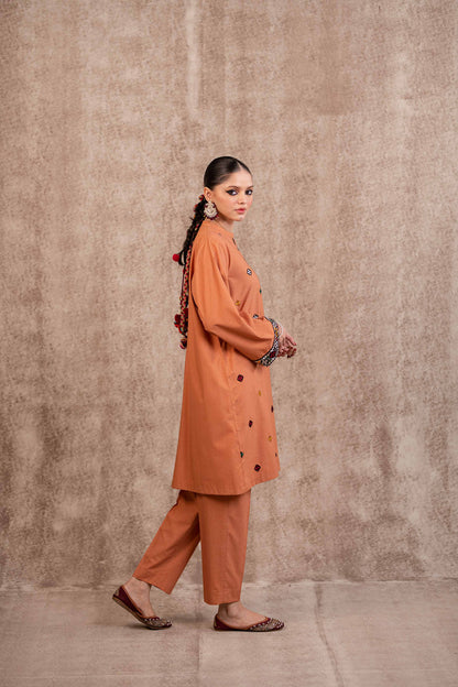 Nishat Linen - 2 Piece - Embroidered Suit - PW23-48