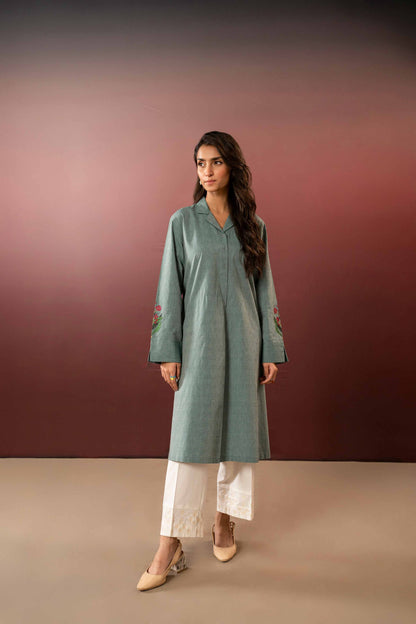 Nishat Linen - Embroidered Shirt - PW23-50