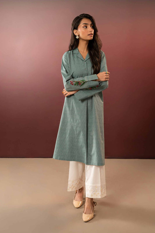 Nishat Linen - Embroidered Shirt - PW23-50