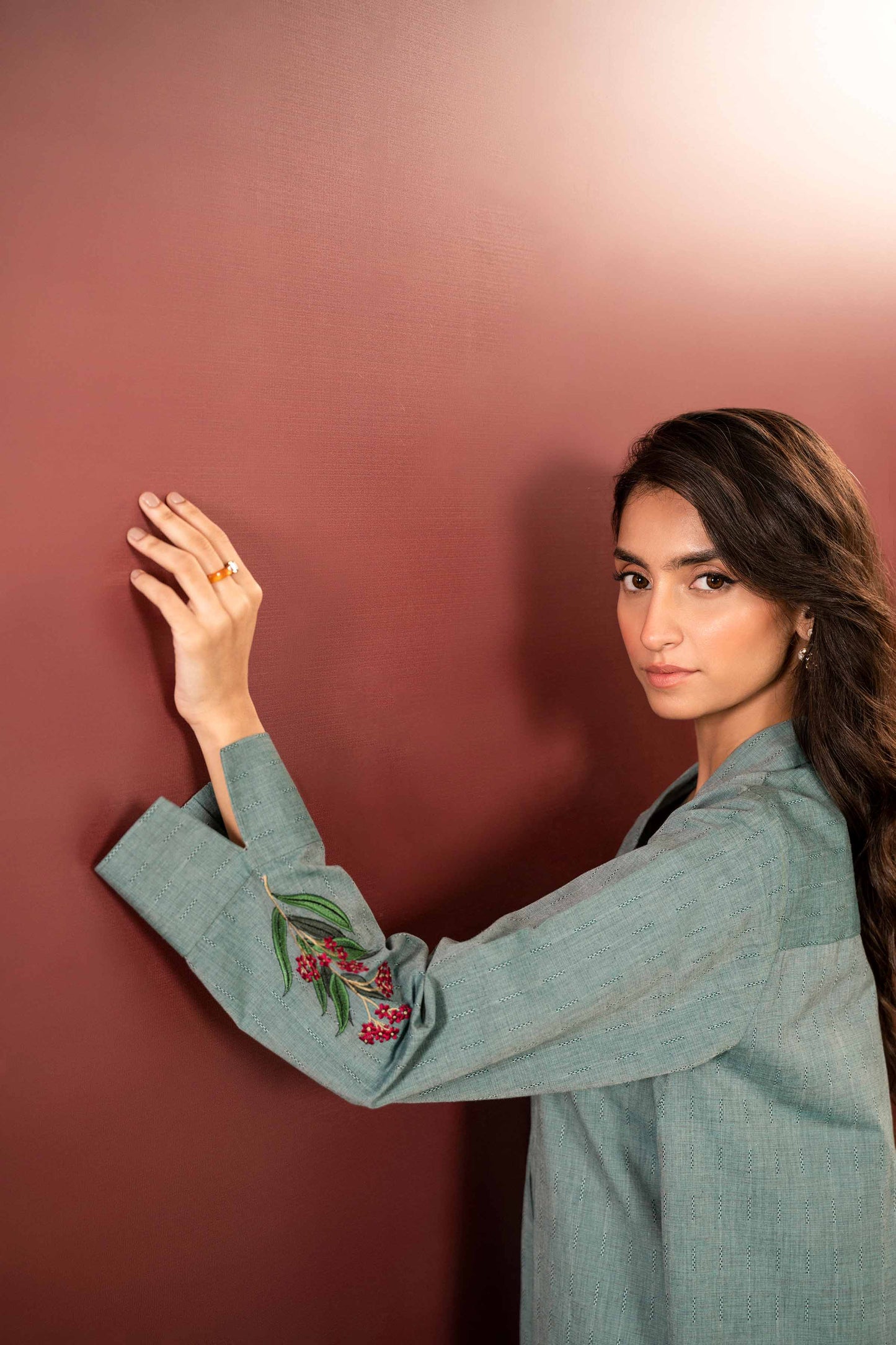 Nishat Linen - Embroidered Shirt - PW23-50