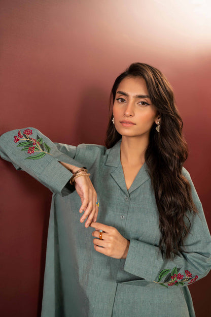 Nishat Linen - Embroidered Shirt - PW23-50