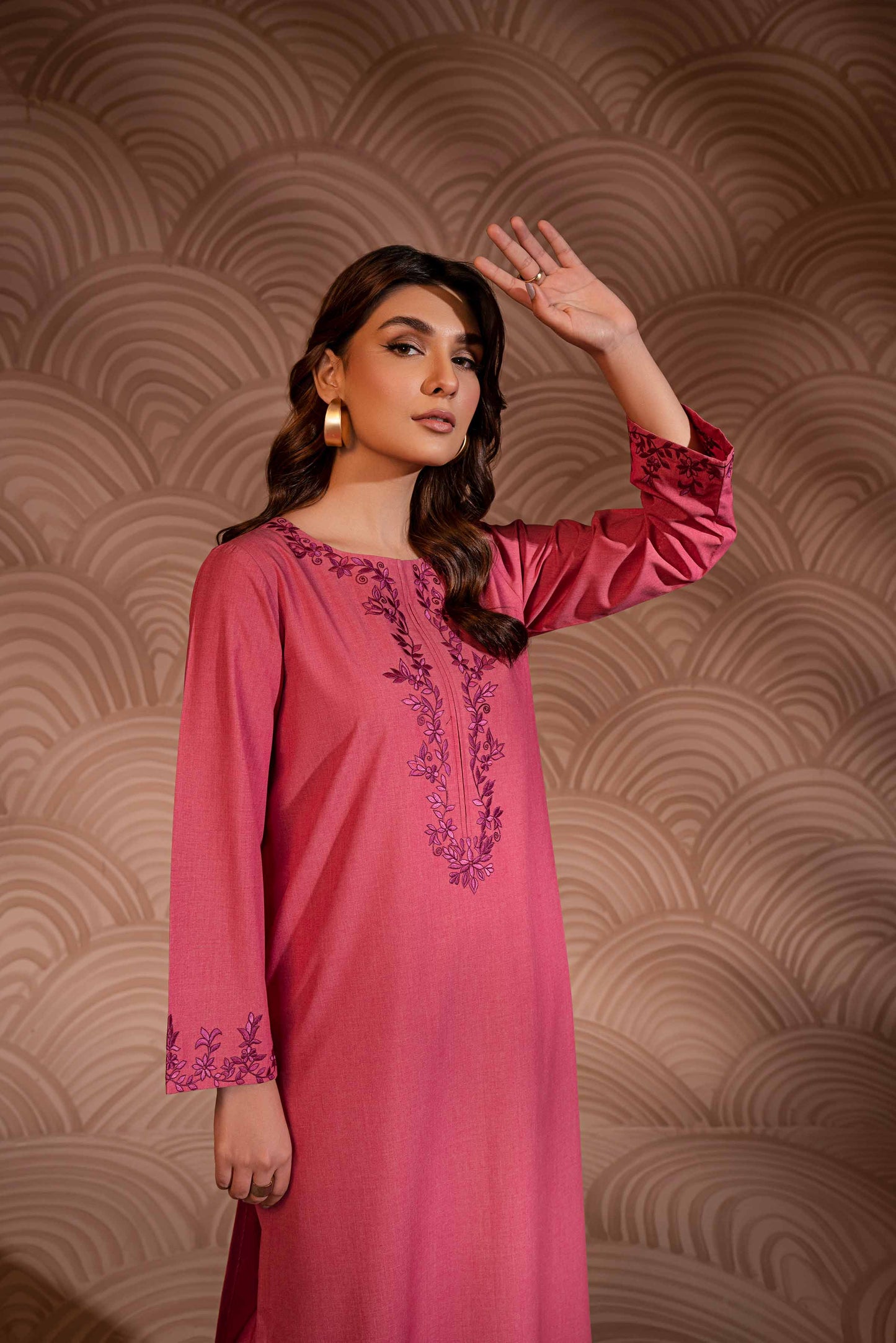 Nishat Linen - 2 Piece - Embroidered Suit - PW23-51