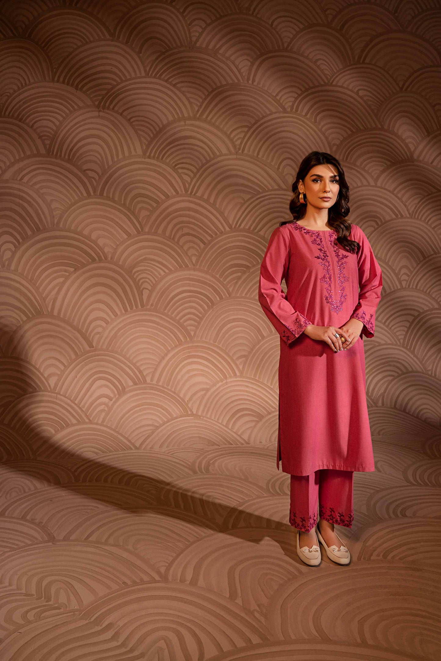 Nishat Linen - 2 Piece - Embroidered Suit - PW23-51
