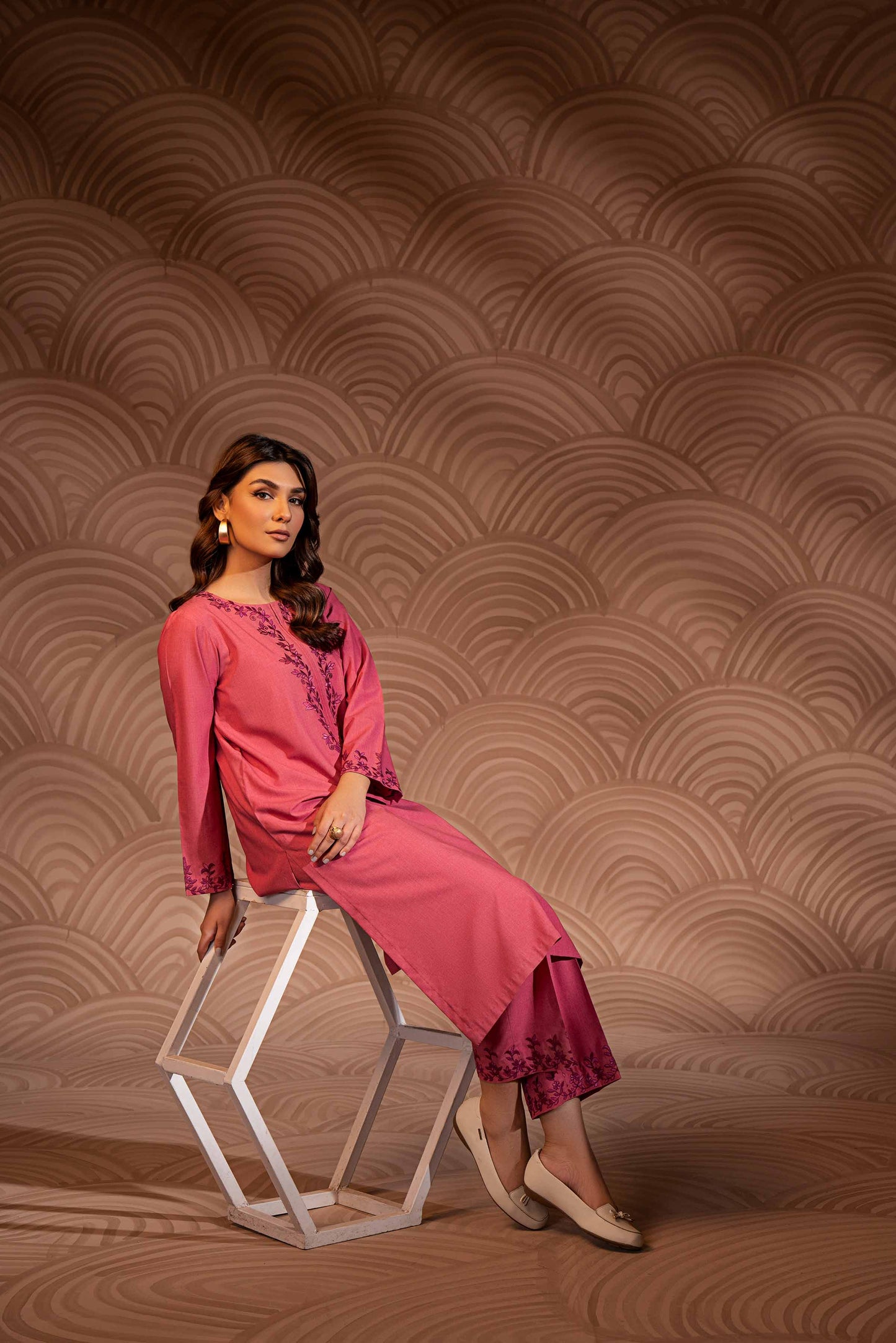 Nishat Linen - 2 Piece - Embroidered Suit - PW23-51