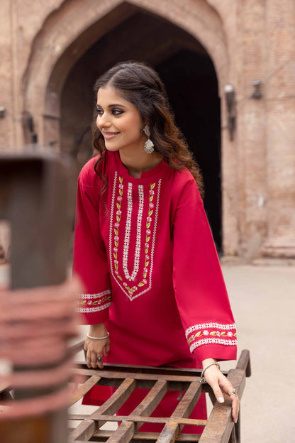 Nishat Linen - 2 Piece - Embroidered Suit - PW23-53