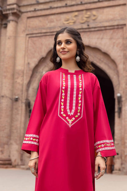 Nishat Linen - 2 Piece - Embroidered Suit - PW23-53