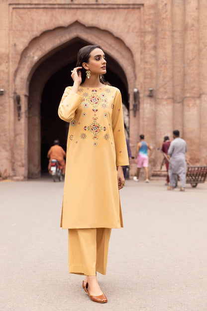 Nishat Linen - 2 Piece - Embroidered Suit - PW23-54