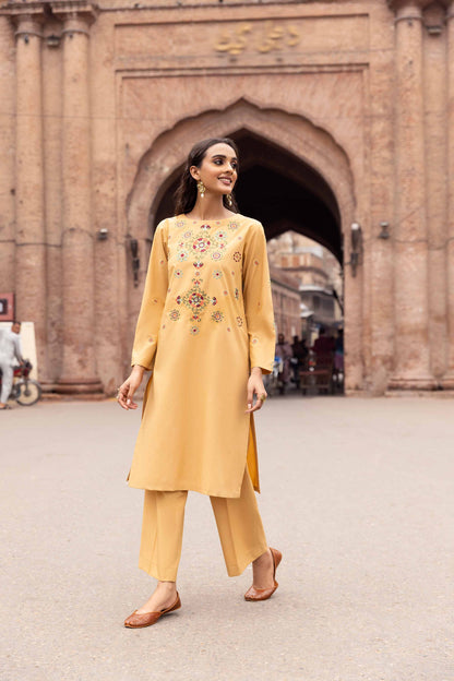 Nishat Linen - 2 Piece - Embroidered Suit - PW23-54