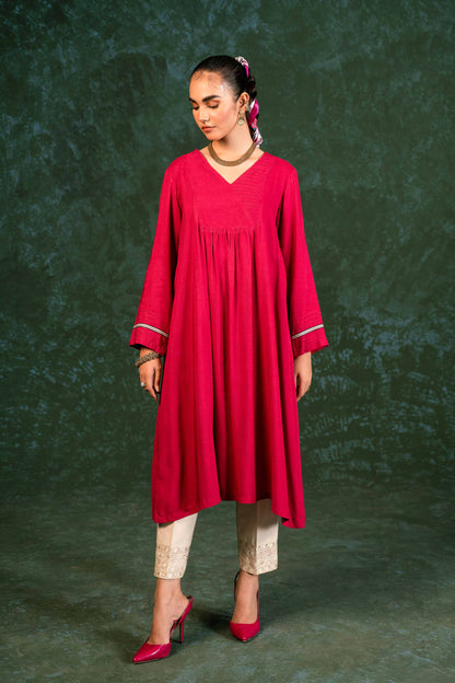 Nishat Linen - Embroidered Shirt - PW23-56