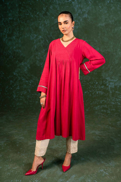 Nishat Linen - Embroidered Shirt - PW23-56