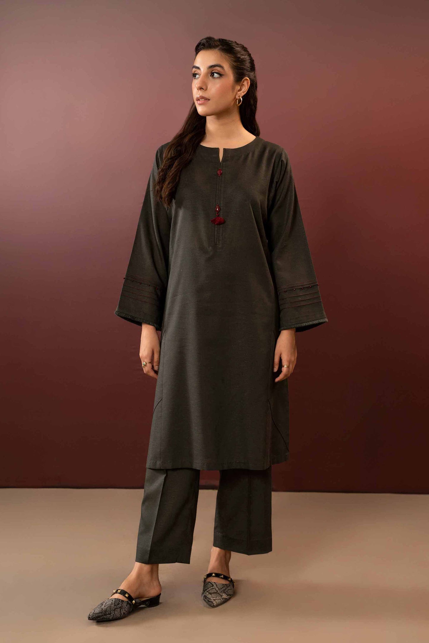 Nishat Linen - 2 Piece - Embroidered Suit - PW23-57