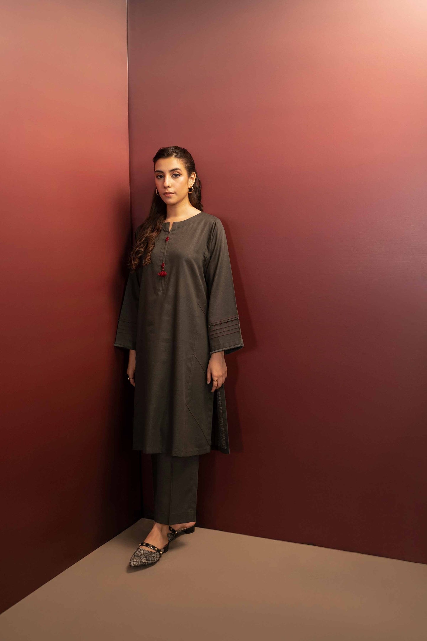Nishat Linen - 2 Piece - Embroidered Suit - PW23-57