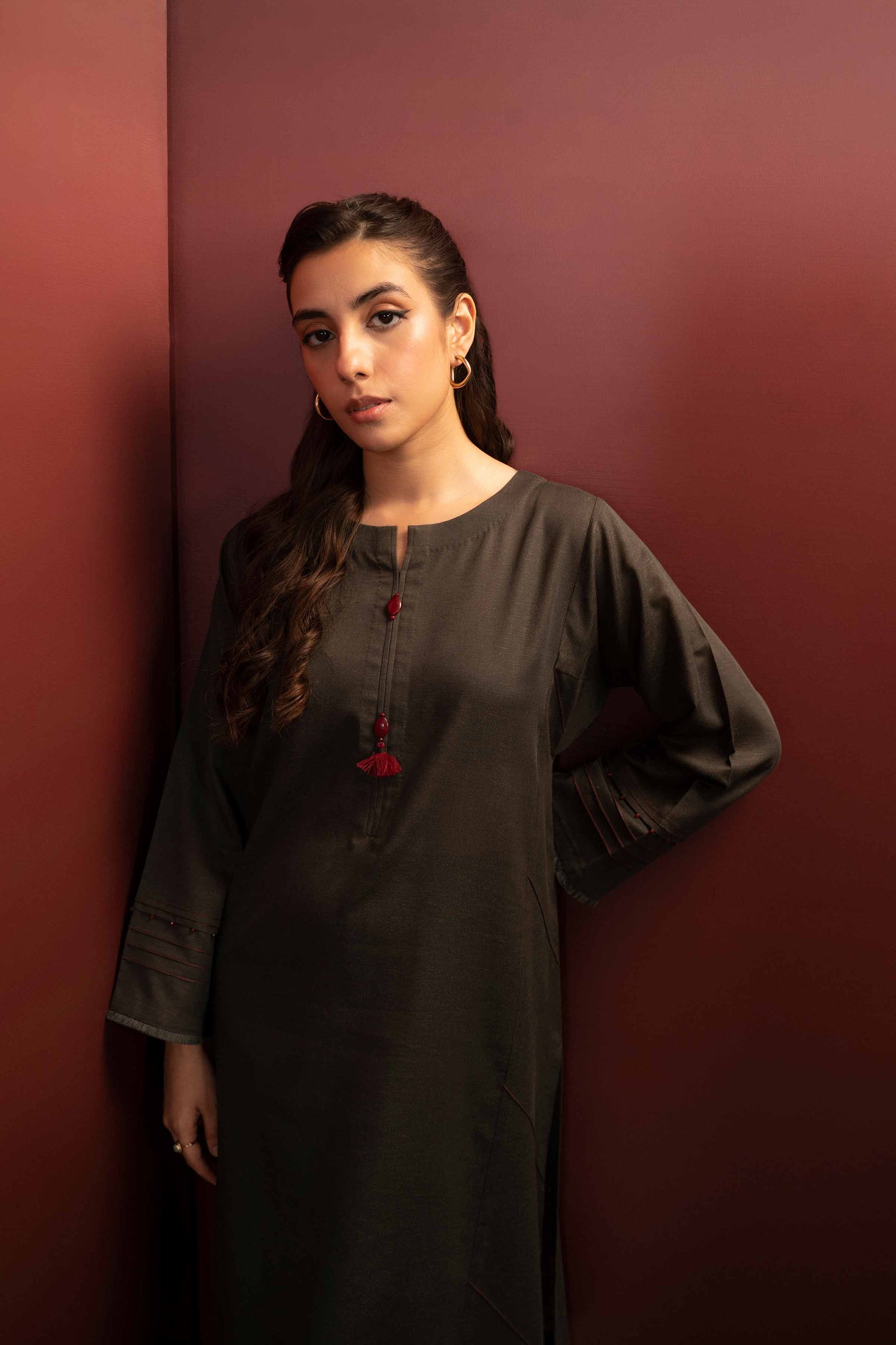 Nishat Linen - 2 Piece - Embroidered Suit - PW23-57