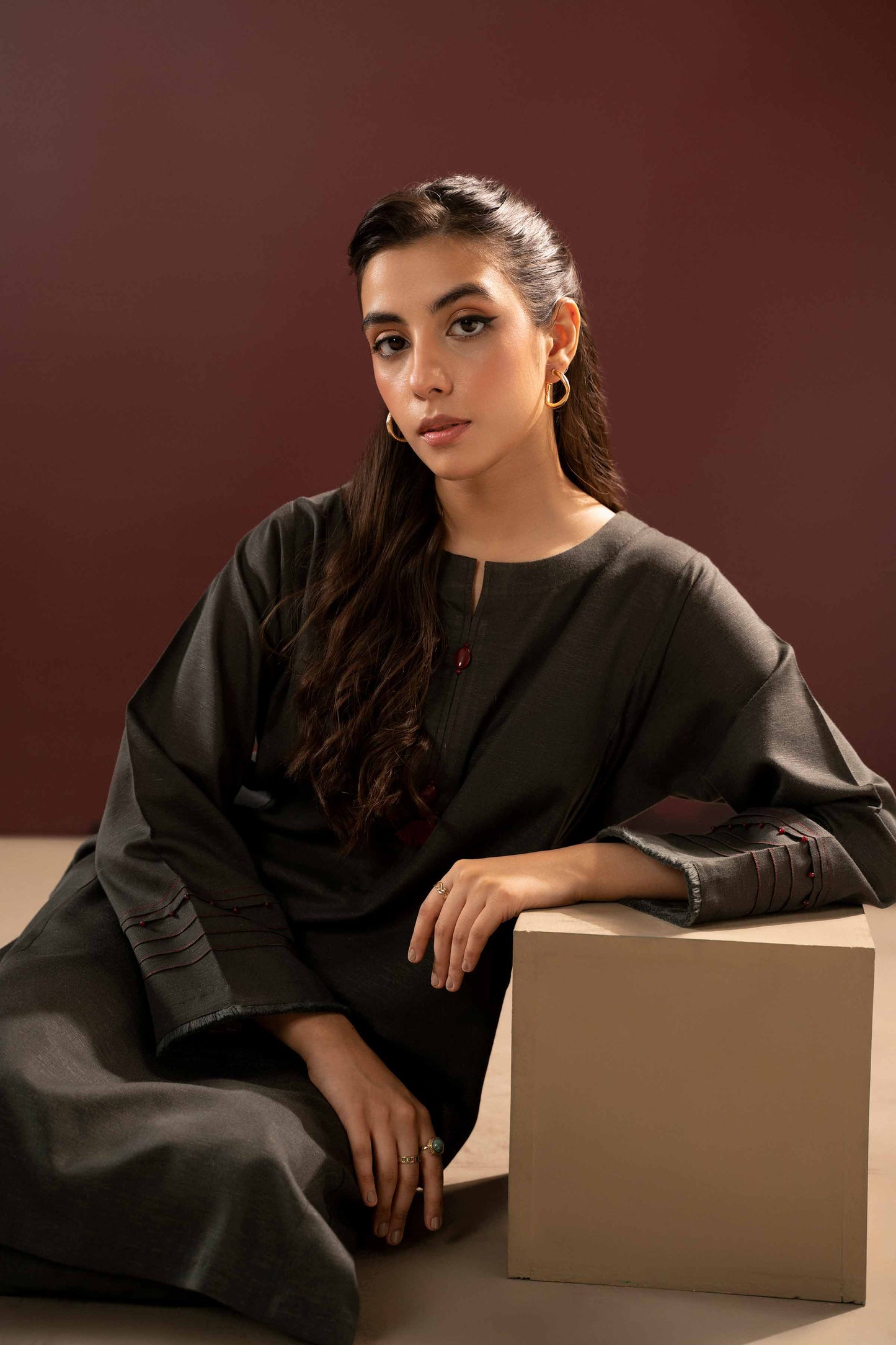 Nishat Linen - 2 Piece - Embroidered Suit - PW23-57