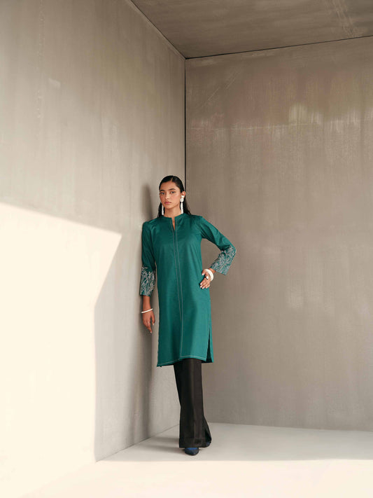 Nishat Linen - Embroidered Shirt - PW23-58