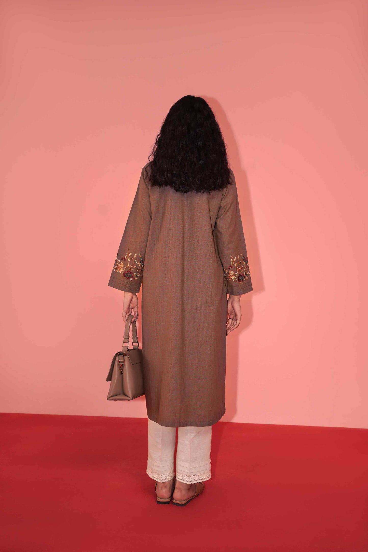 Nishat Linen - Embroidered Shirt - PW23-62