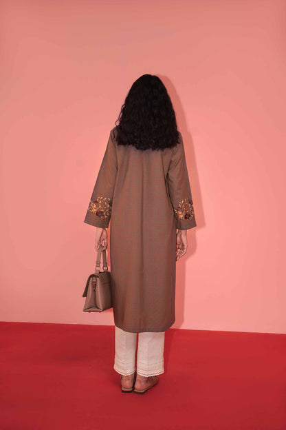 Nishat Linen - Embroidered Shirt - PW23-62
