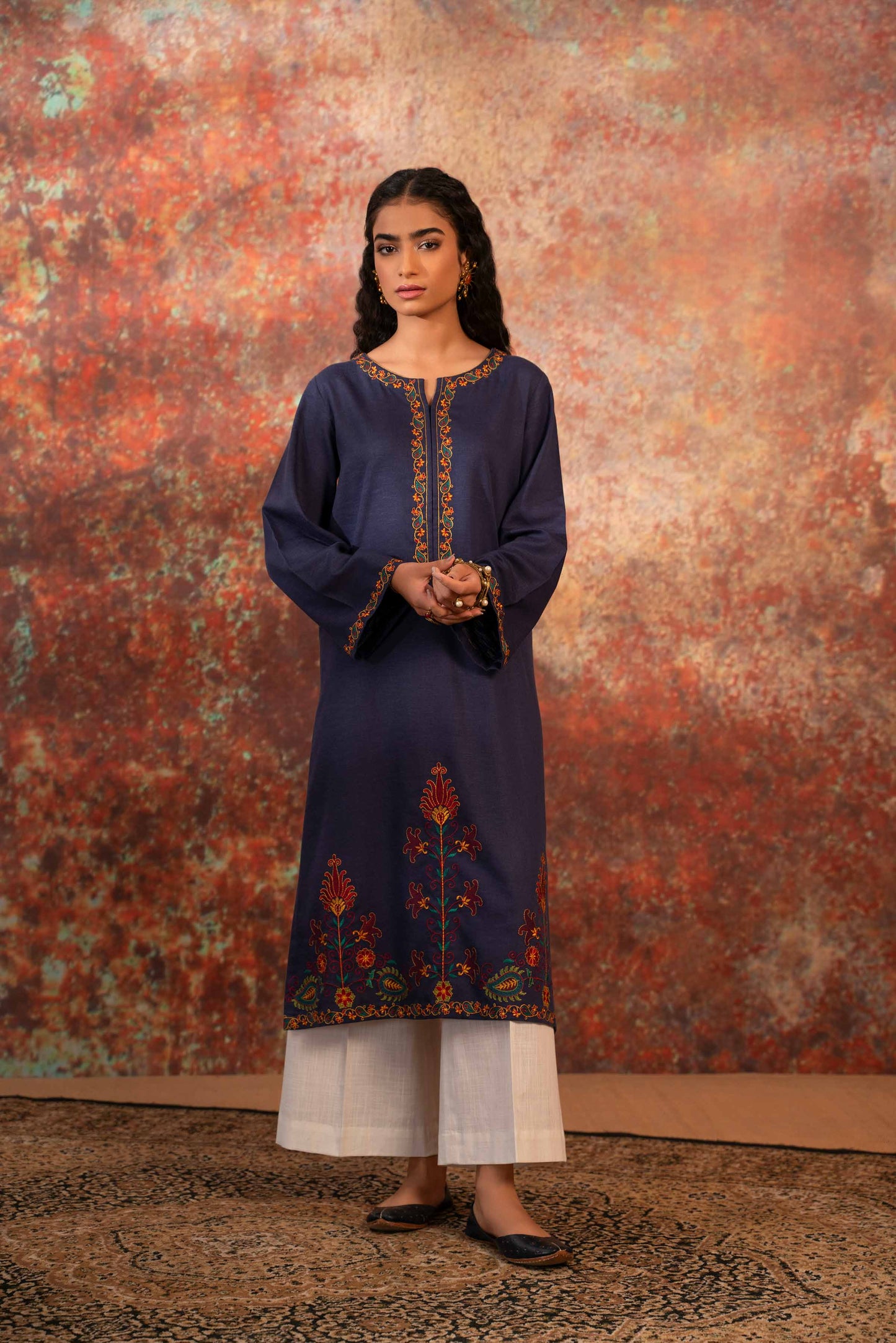 Nishat Linen - Embroidered Shirt - PW23-63