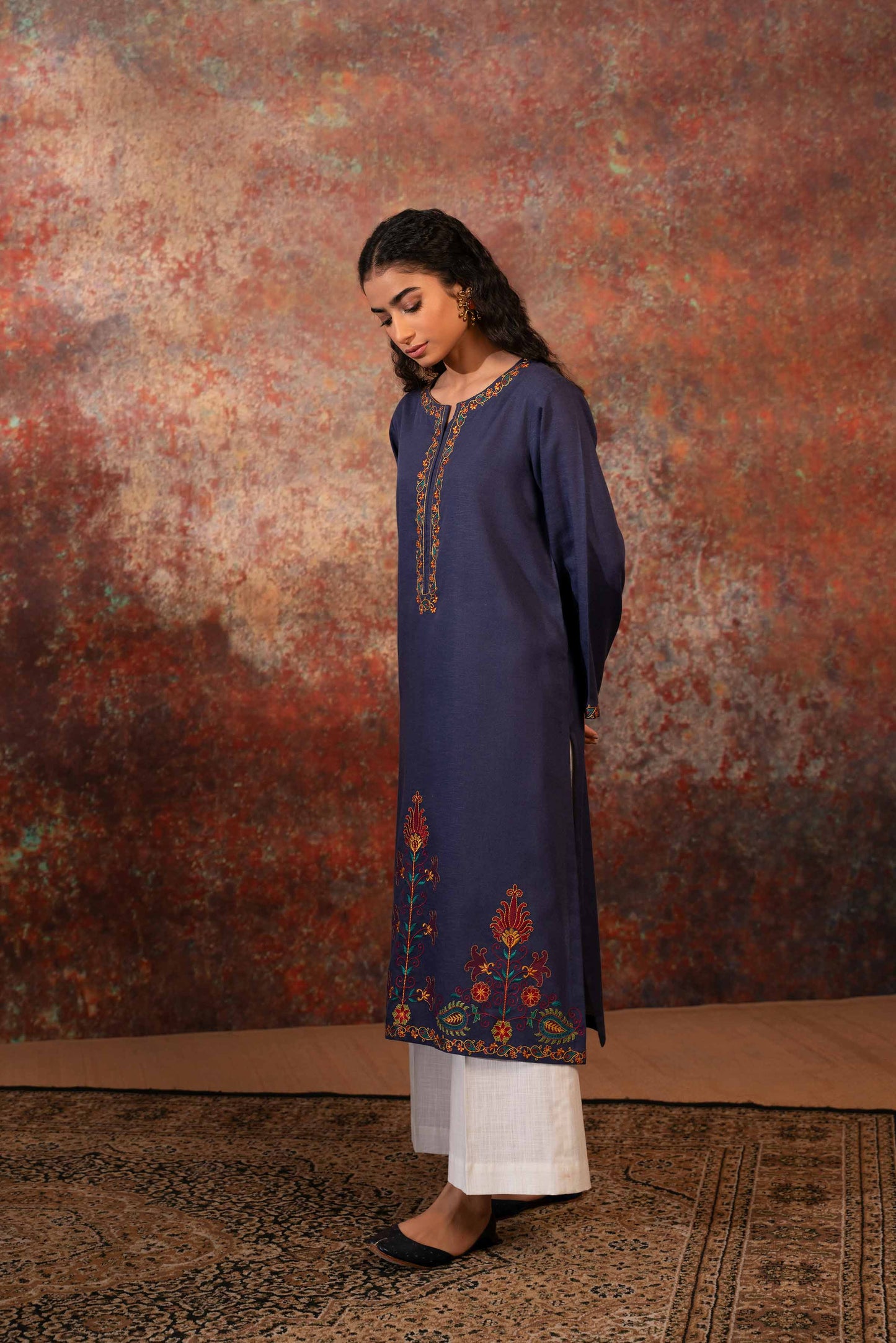 Nishat Linen - Embroidered Shirt - PW23-63