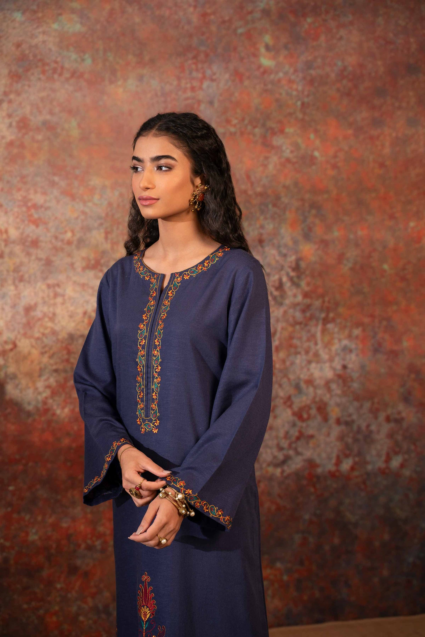 Nishat Linen - Embroidered Shirt - PW23-63