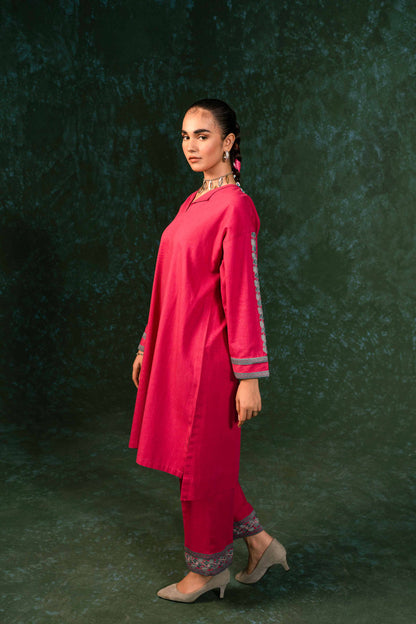 Nishat Linen - 2 Piece - Embroidered Suit - PW23-64