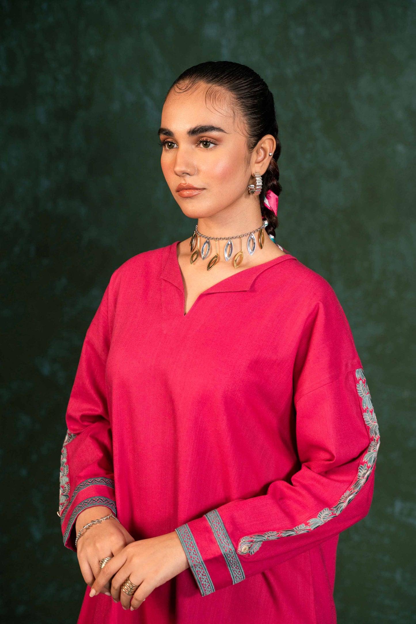 Nishat Linen - 2 Piece - Embroidered Suit - PW23-64