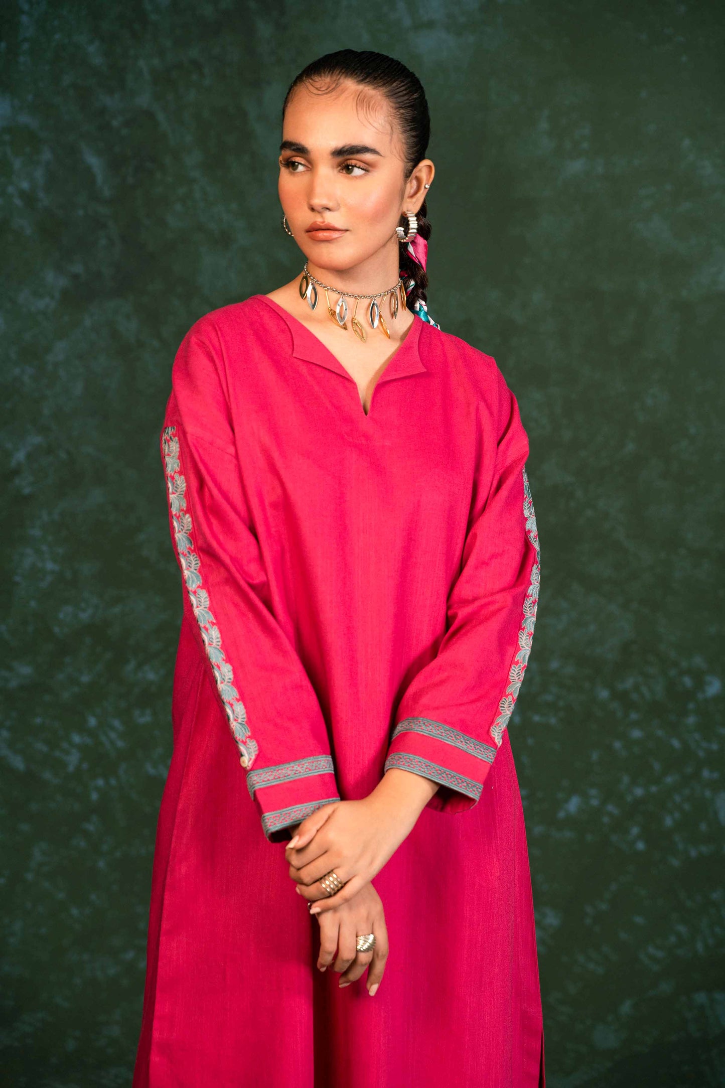 Nishat Linen - 2 Piece - Embroidered Suit - PW23-64