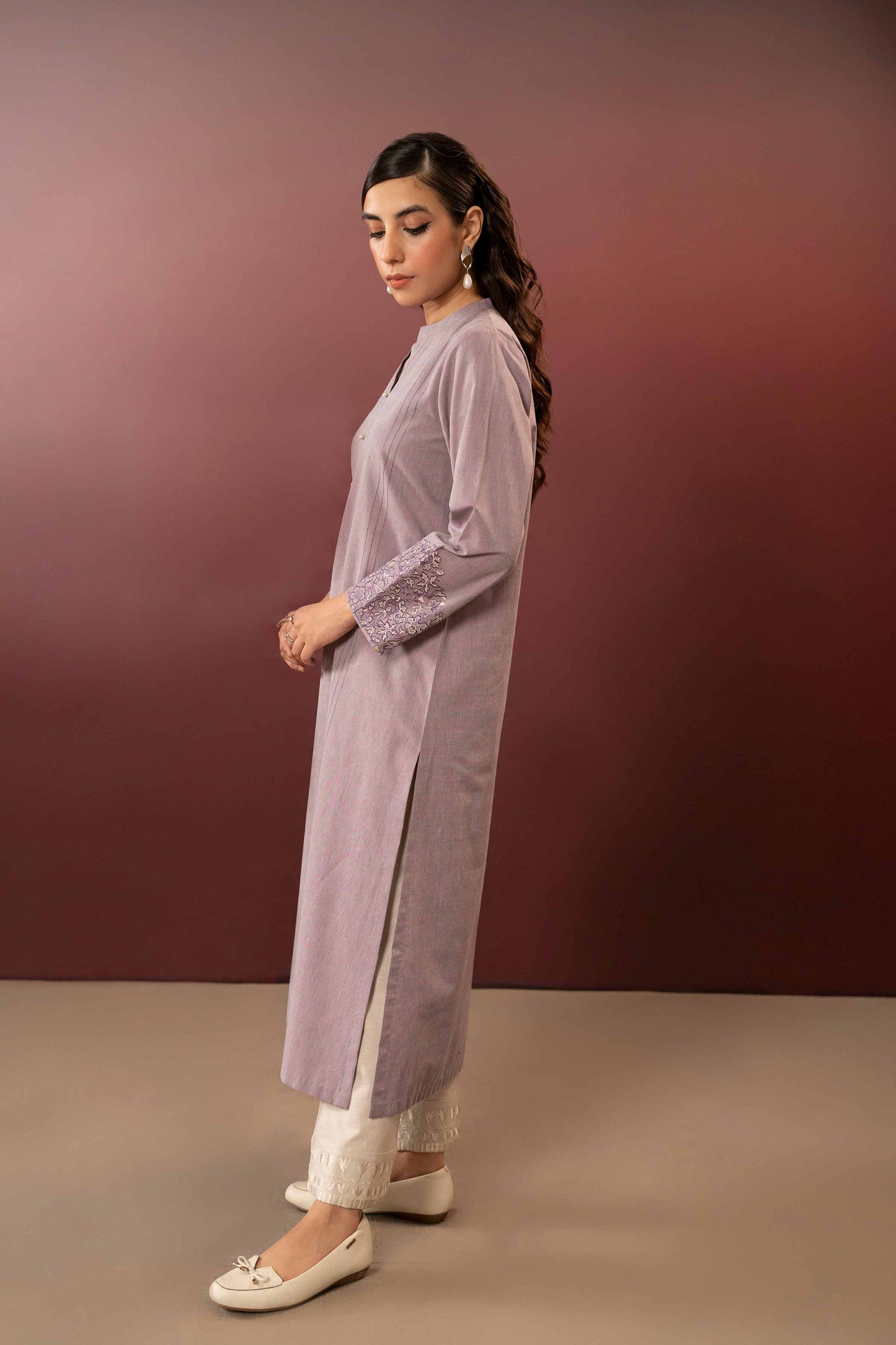 Nishat Linen - Embroidered Shirt - PW23-66