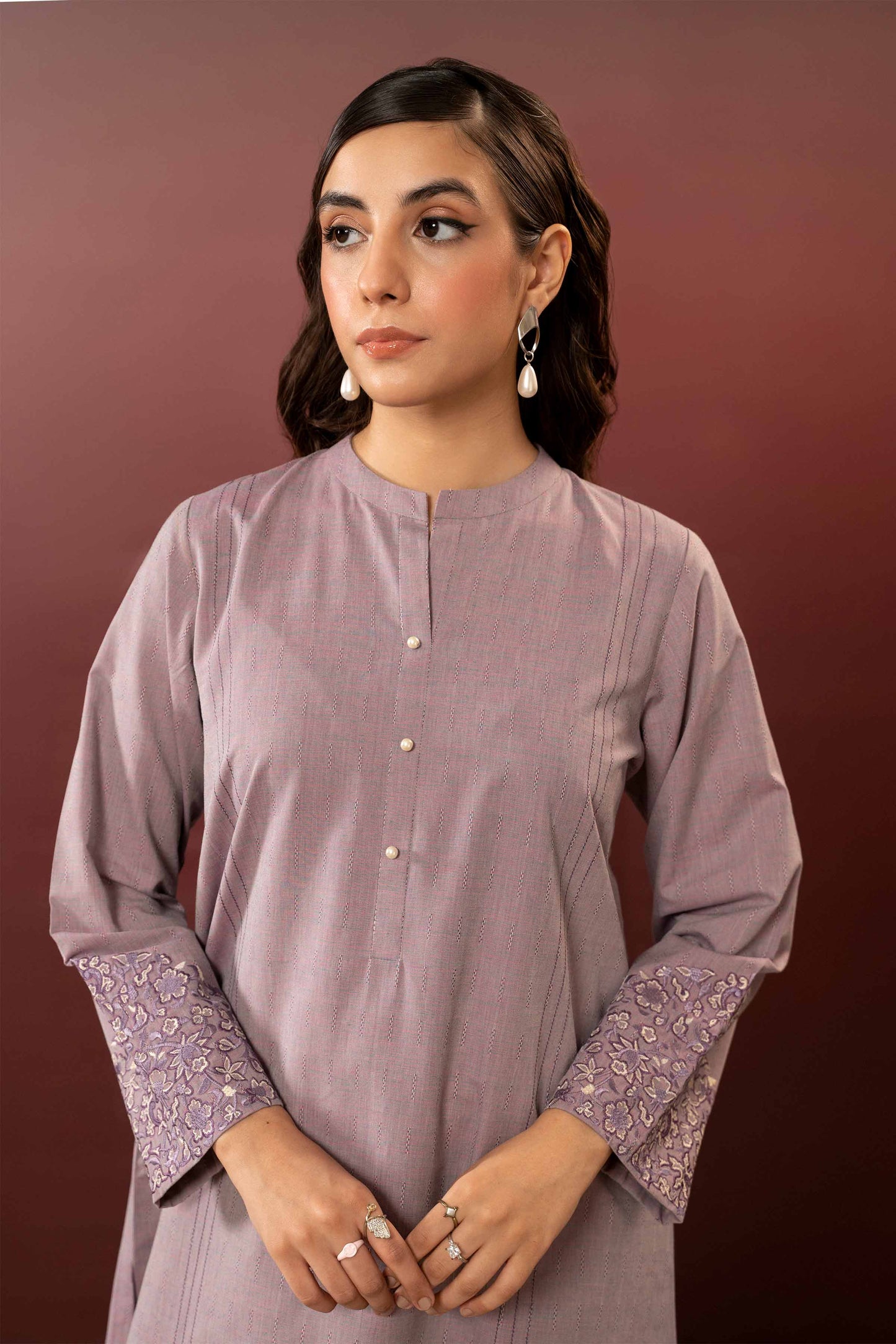 Nishat Linen - Embroidered Shirt - PW23-66