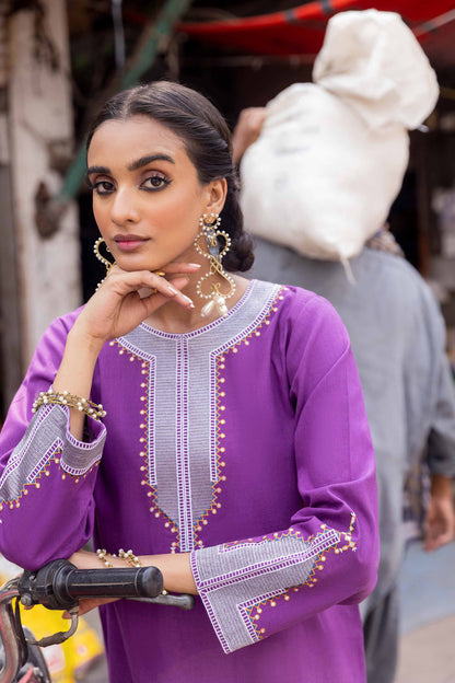 Nishat Linen - Embroidered Shirt - PW23-67