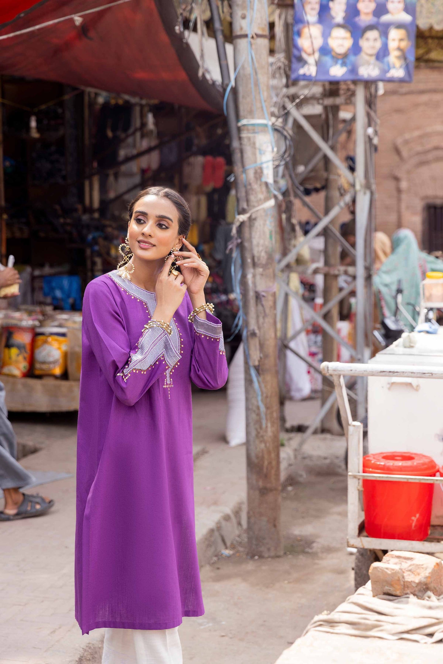 Nishat Linen - Embroidered Shirt - PW23-67