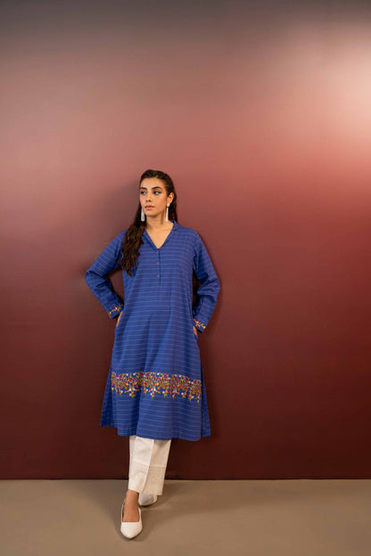 Nishat Linen - Embroidered Shirt - PW23-68