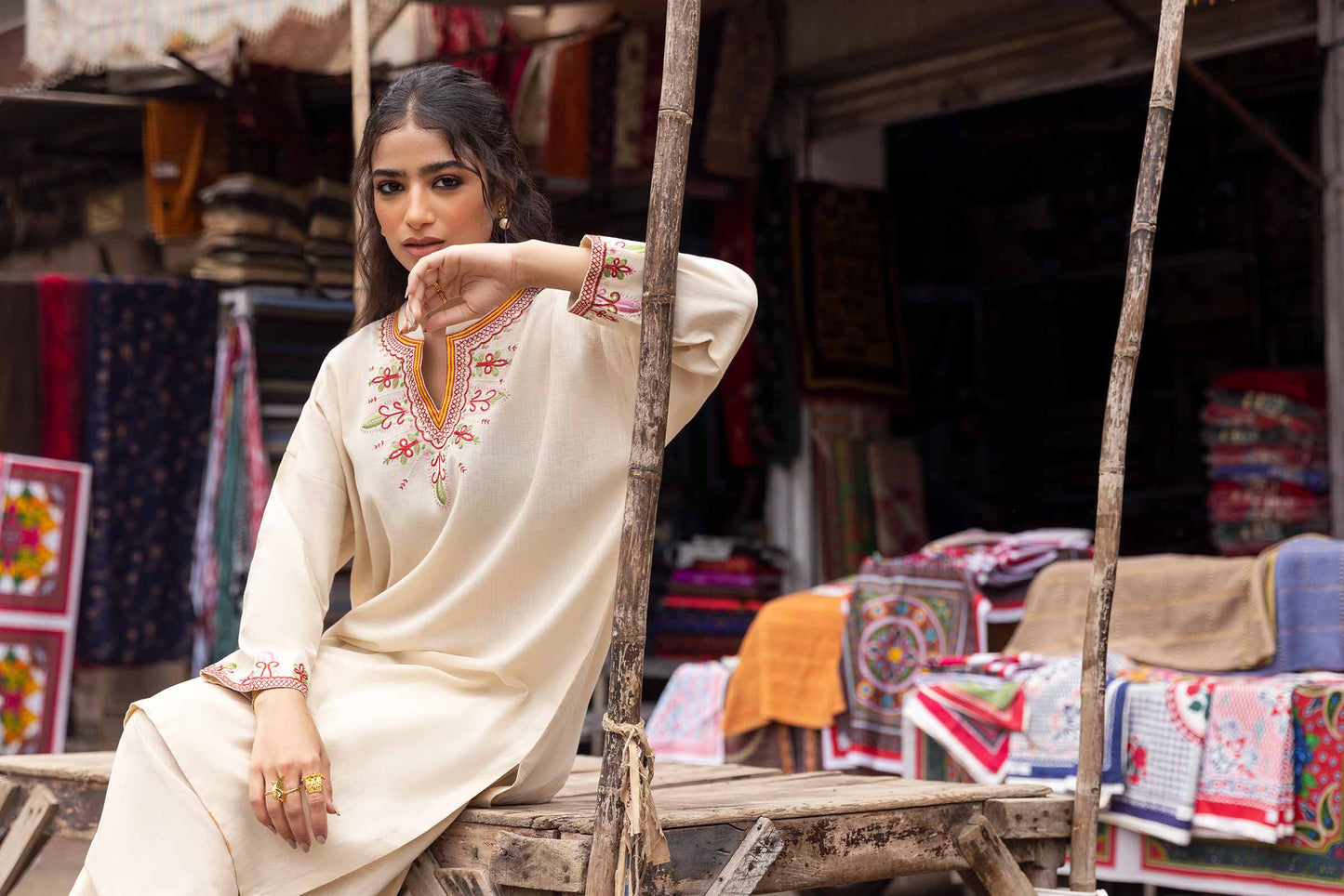 Nishat Linen - 2 Piece - Embroidered Suit - PW23-71