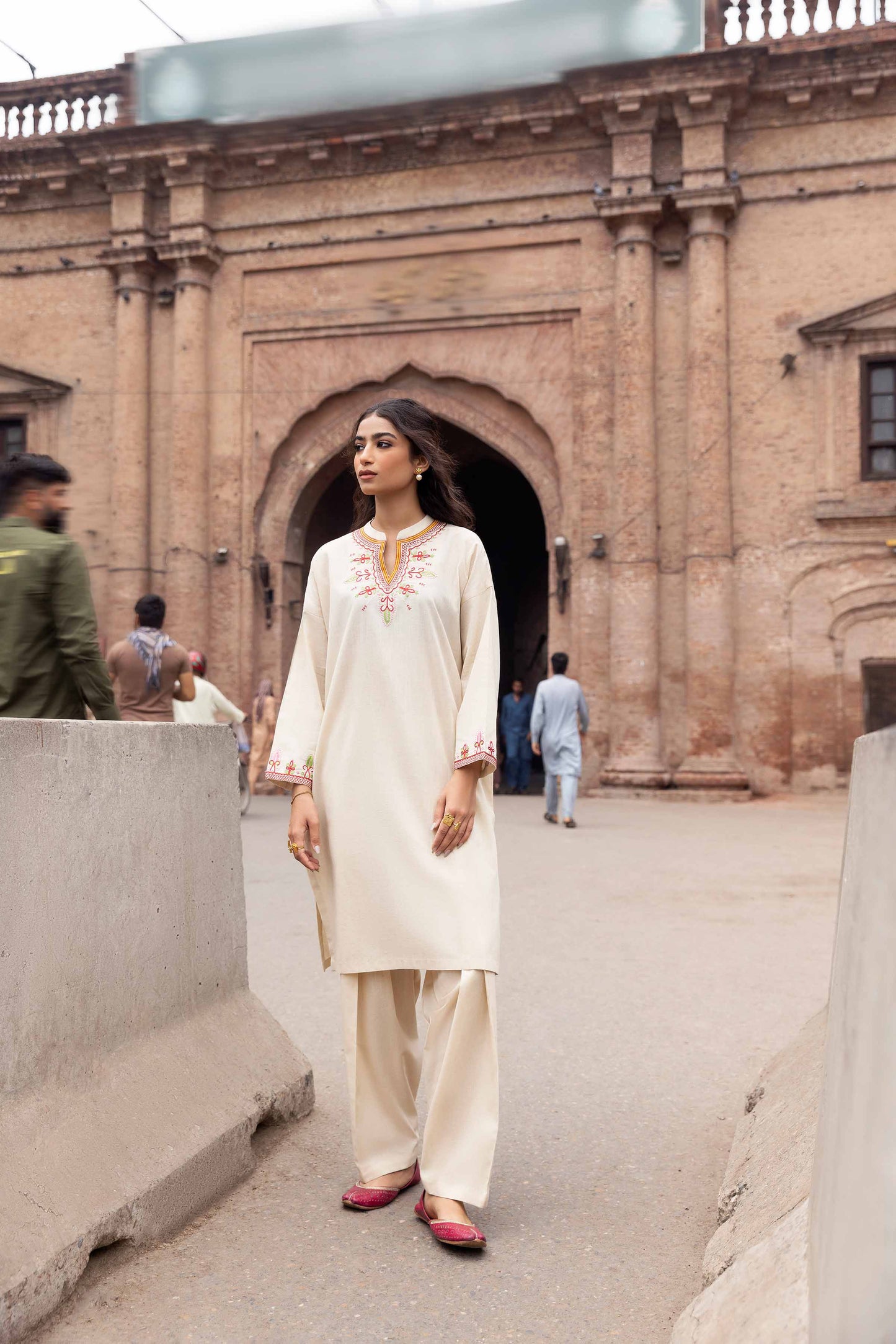 Nishat Linen - 2 Piece - Embroidered Suit - PW23-71