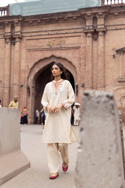 Nishat Linen - 2 Piece - Embroidered Suit - PW23-71