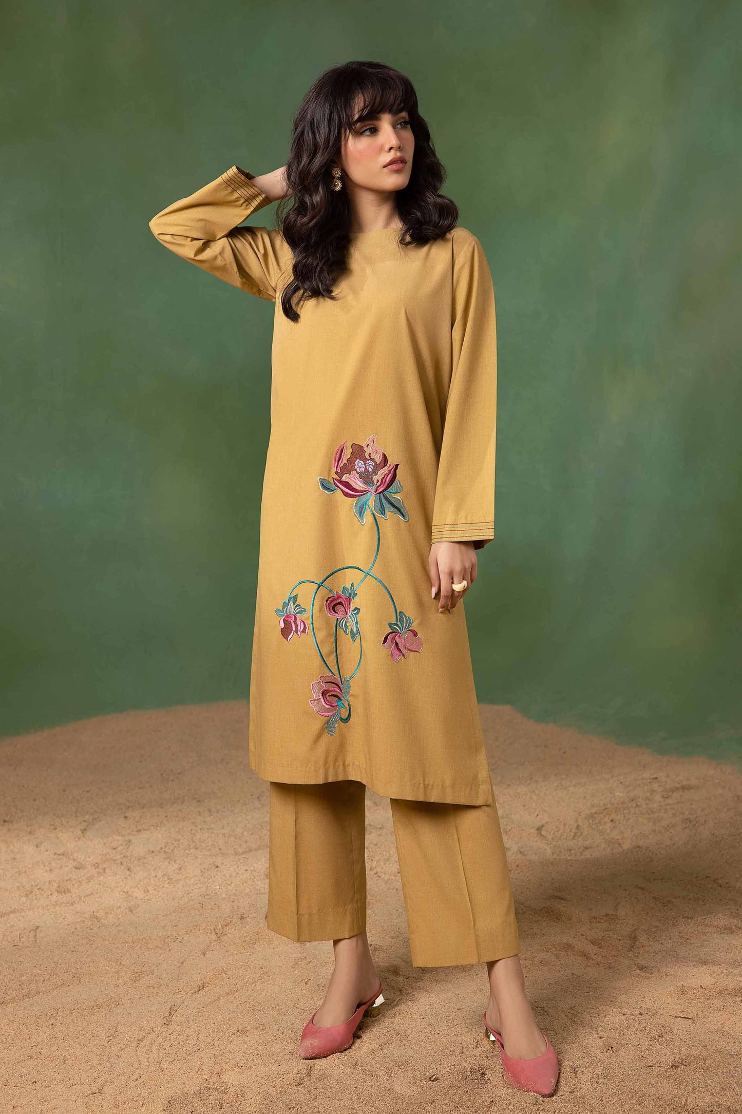 Nishat Linen - 2 Piece - Embroidered Suit - PW23-72