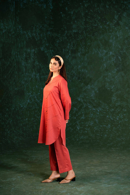 Nishat Linen - 2 Piece - Basic Suit - PW23-74