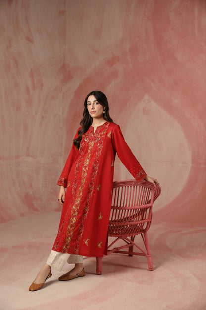 Nishat Linen - Embroidered Shirt - PW23-75