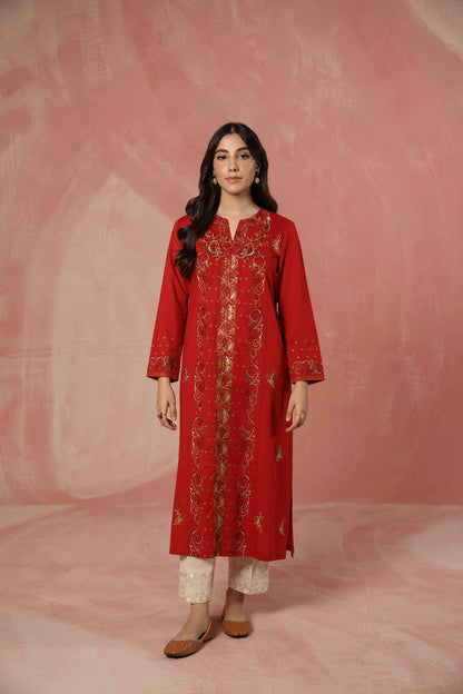 Nishat Linen - Embroidered Shirt - PW23-75