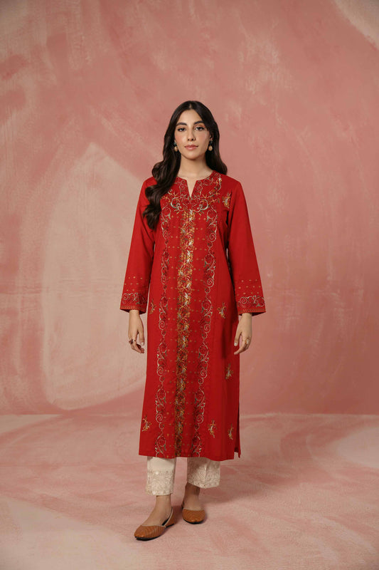 Nishat Linen - Embroidered Shirt - PW23-75