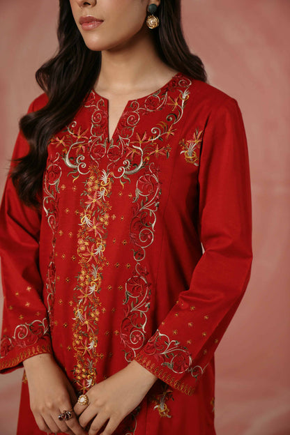 Nishat Linen - Embroidered Shirt - PW23-75