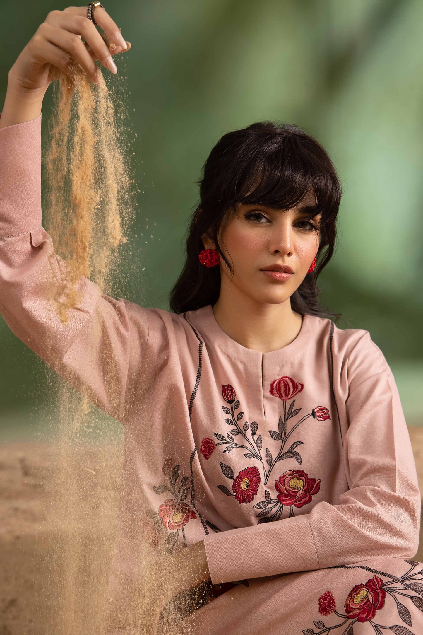 Nishat Linen - Embroidered Shirt - PW23-76