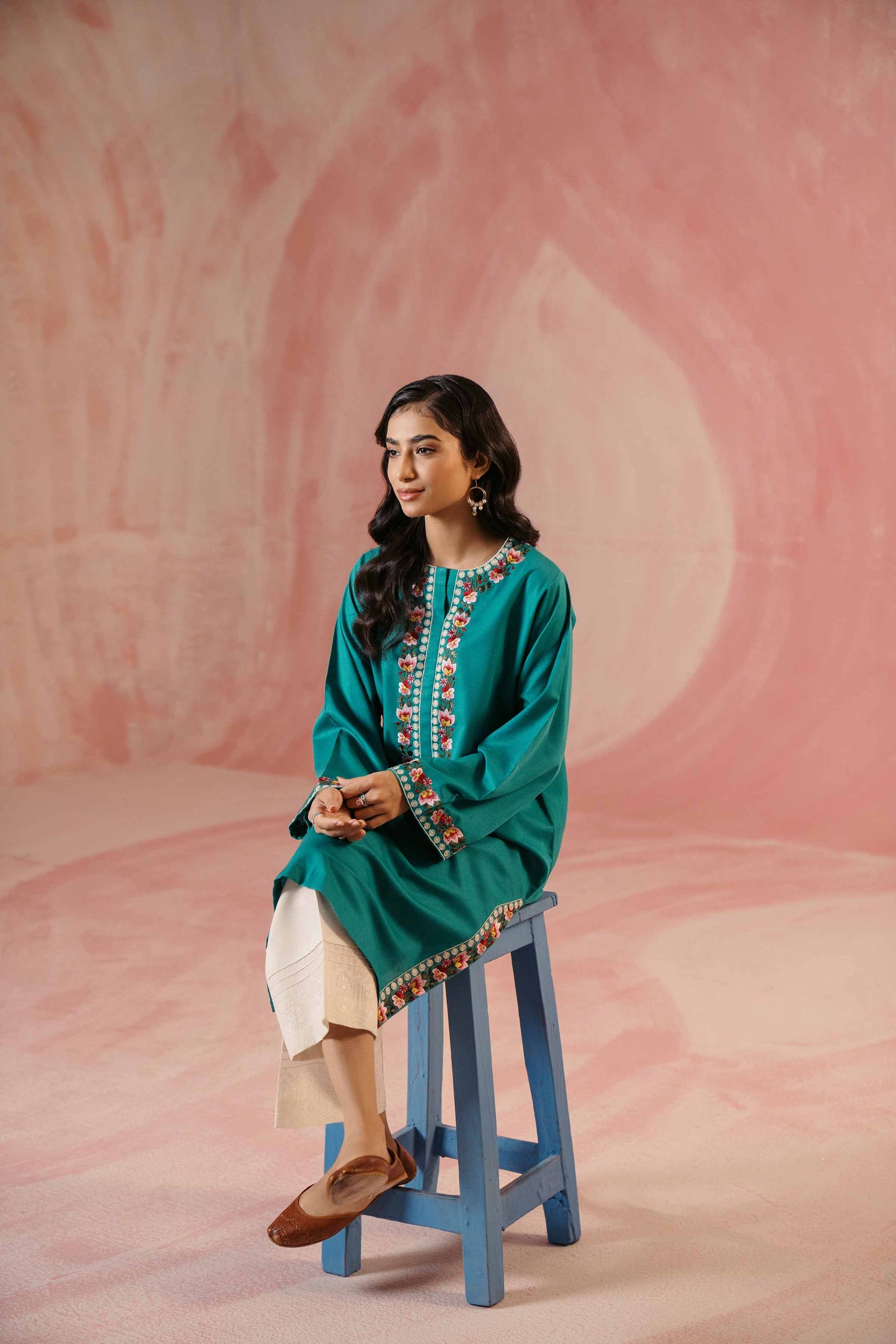 Nishat Linen - Embroidered Shirt - PW23-78