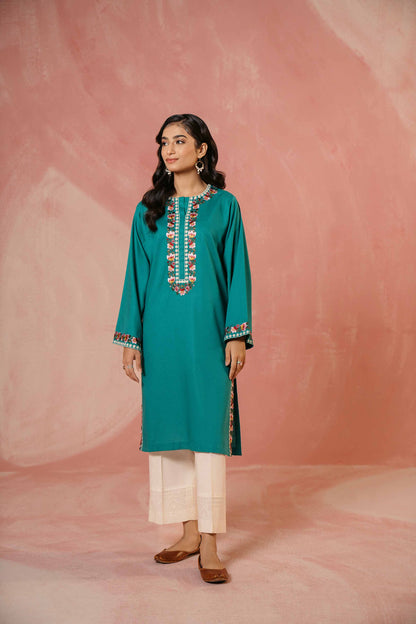 Nishat Linen - Embroidered Shirt - PW23-78