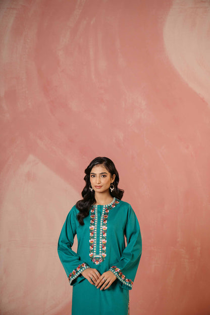 Nishat Linen - Embroidered Shirt - PW23-78