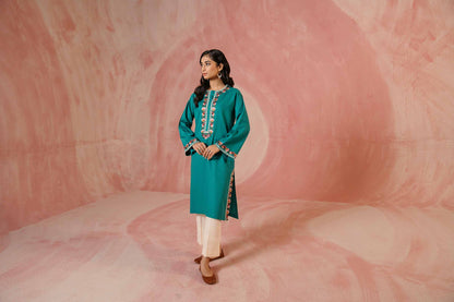 Nishat Linen - Embroidered Shirt - PW23-78