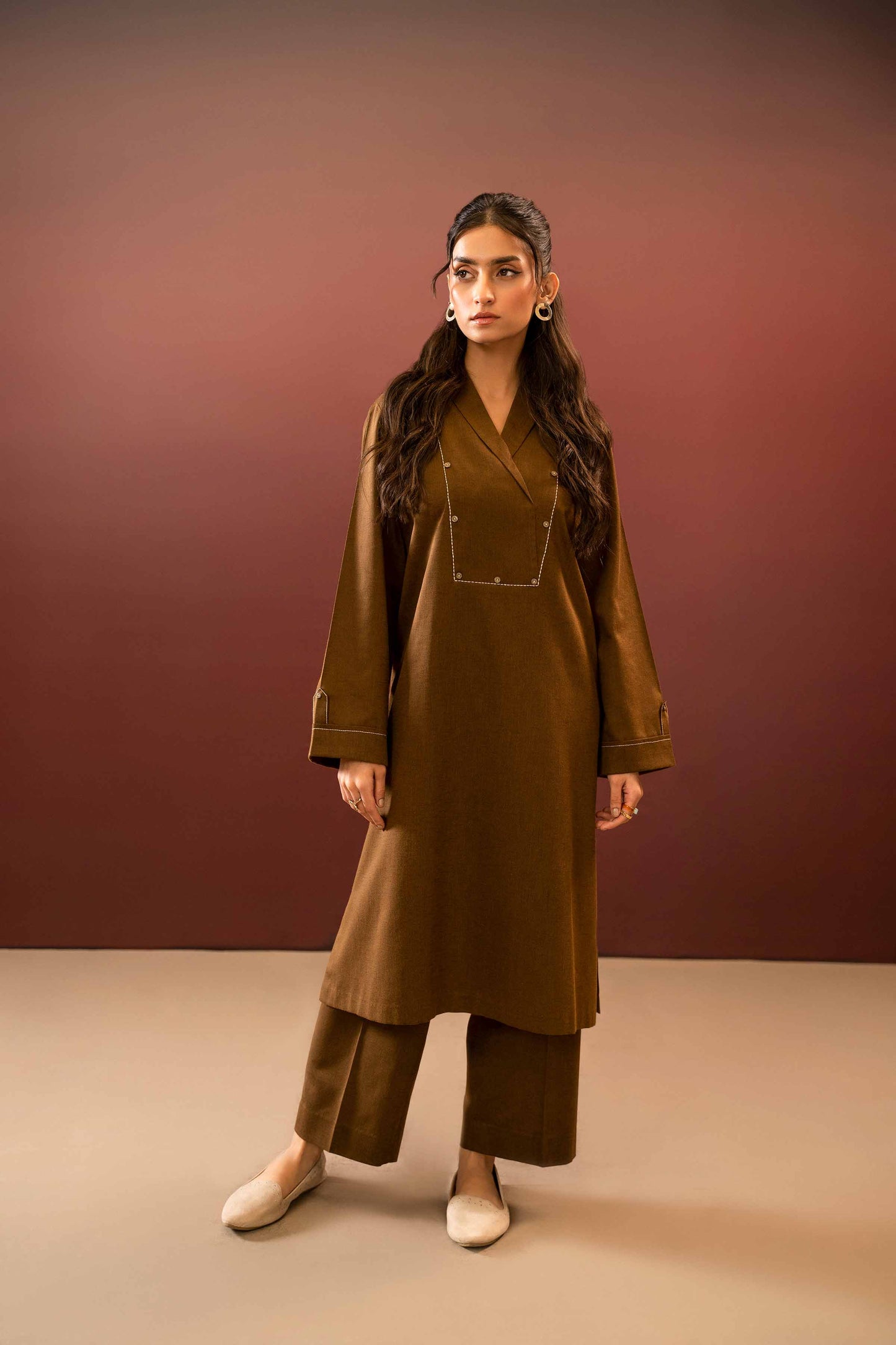 Nishat Linen - 2 Piece - Embroidered Suit - PW23-79