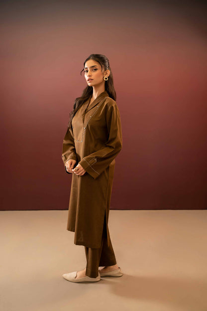 Nishat Linen - 2 Piece - Embroidered Suit - PW23-79